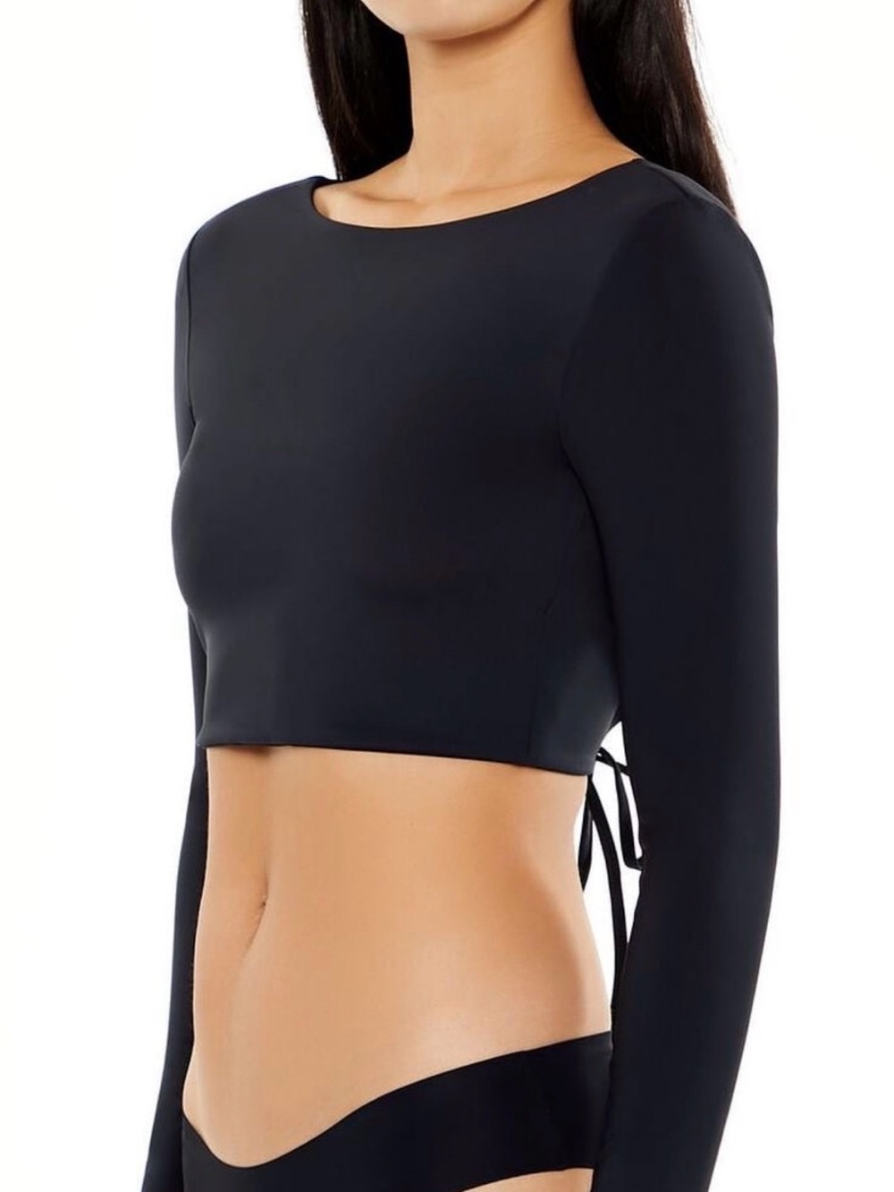 Forever 21 Contour Sculpt Tie-Back Crop Top